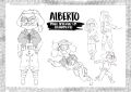 model sheet character ref. de Alberto