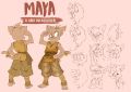 protótipo preliminar de Maya, antes do autor mudar sua aparencia para a sua versão atual