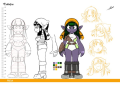 Freia em 2020 – Model sheet final para Calístia